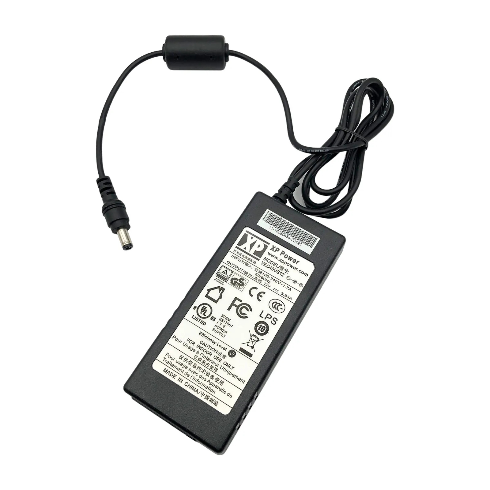 *Brand NEW*XP Power VEC40US12 12V 3.33A 40W AC Adapter Power Supply